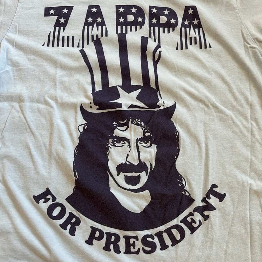 Frank Zappa For President t shirt